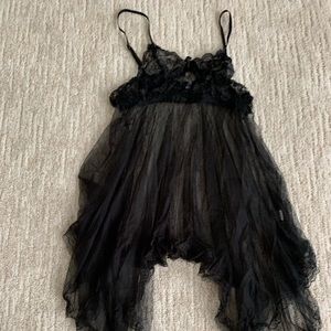 sexy black lace lingeri set  one size